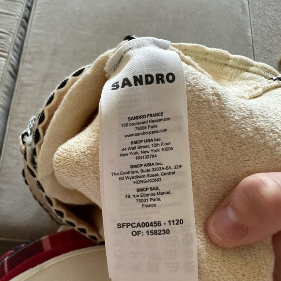 Sandro infinity cropped cardigan - Picture 5 of 8